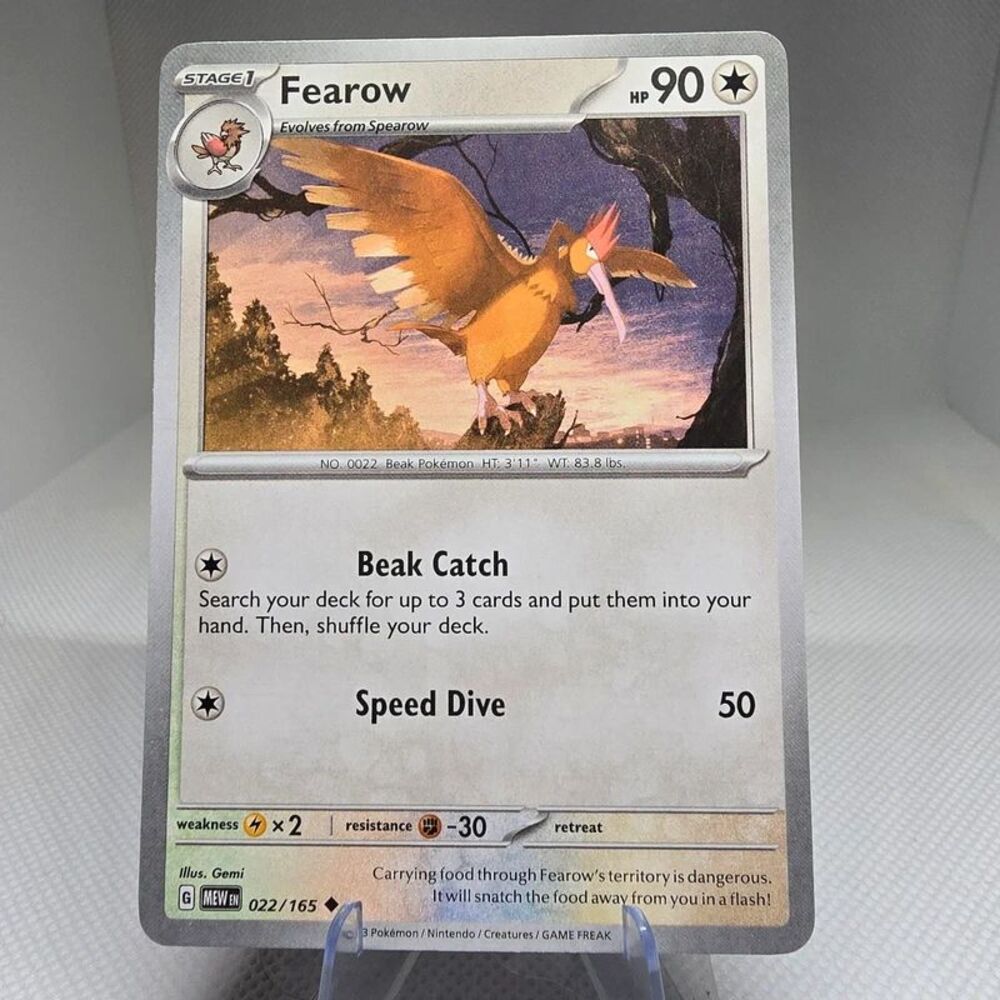 Fearow 22 pokemon scarlet & violet 151 mew